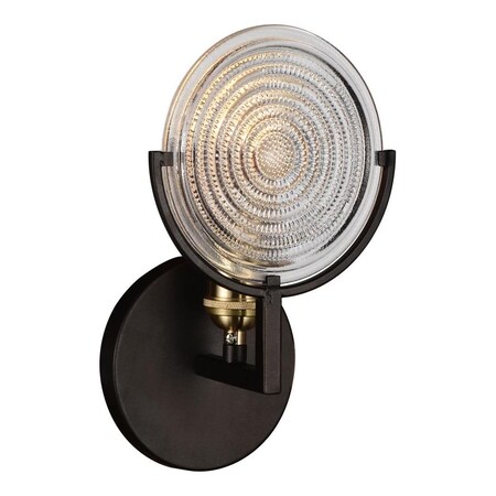 Cwi Lighting One Light Wall Sconce With Brown Finish 9909W6-1-192